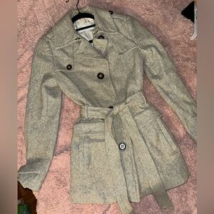 Banana Republic Gray Peacoat